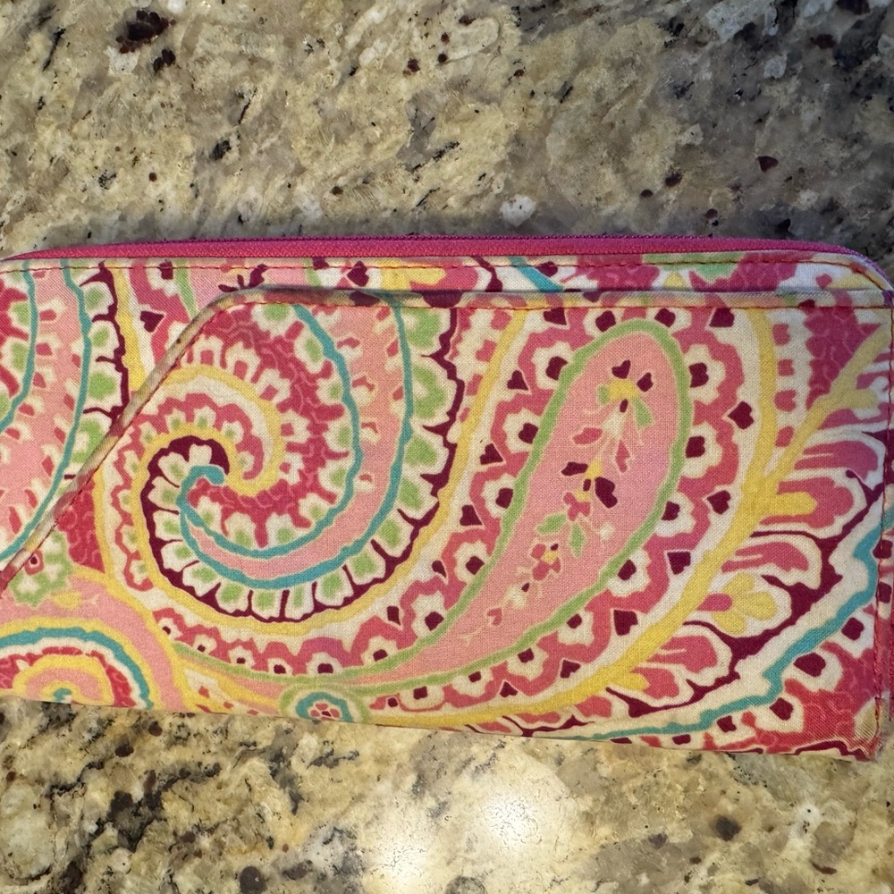 Vera Bradley Pink Paisley Wallet